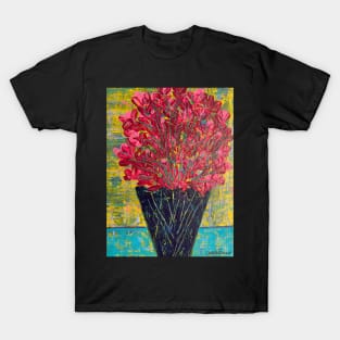 Exploding from Navy Vase T-Shirt